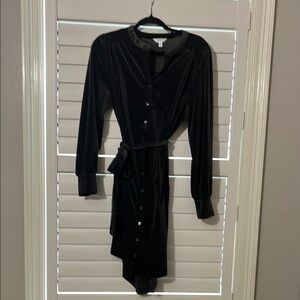 Women’s Time and Tru long sleeve button down casual dress
